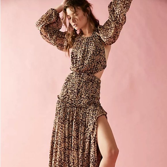 NWT Free People Shona Joy Valeria Cut Out Backless Dress 6 - Picture 2 of 15